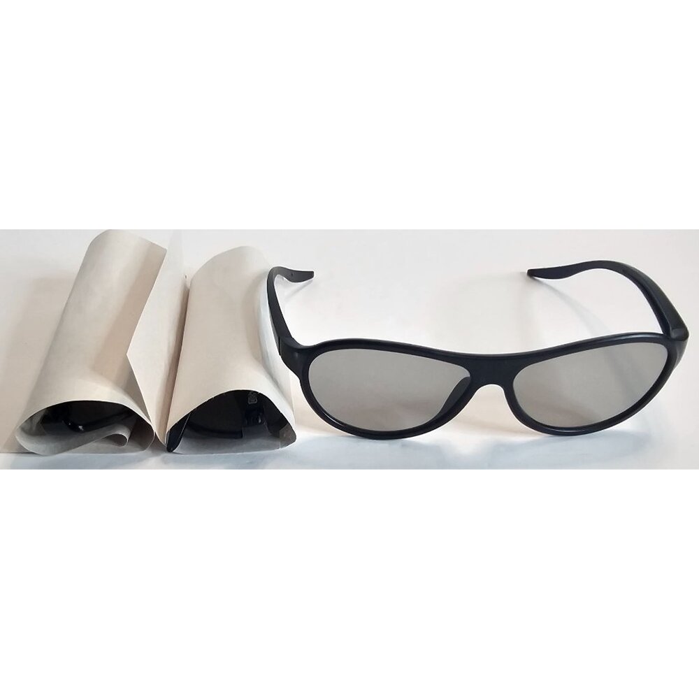 LG Cinema 3D Glasses Black Frame For 3D TVs & Movies Set of 3 Count Eyeglasses